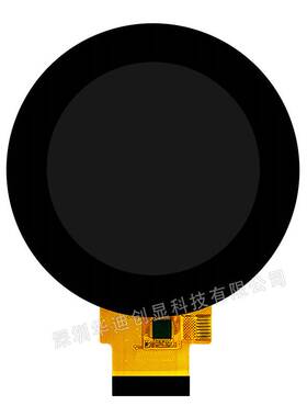 2.1寸IPS液晶480x480圆形显示屏RGB18位TFT LCD触摸屏带CTP电容屏