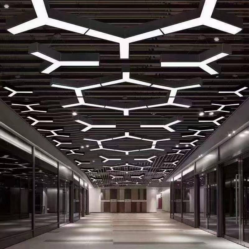 商用led造型灯办公室健身房商场超市工装异形灯创意工业风吊灯