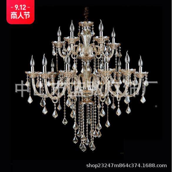 工厂直销欧水晶吊灯式789客厅灯复餐厅灯现代灯简约别墅试卧室蜡,家装灯饰光源,智能吊灯,淘宝优惠券,粉丝福利购,淘宝优惠卷