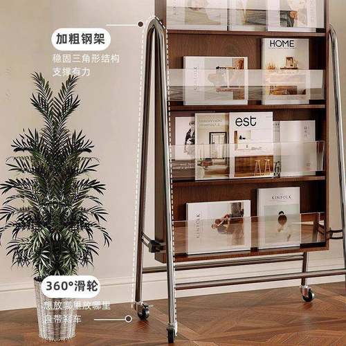 杂客厅收纳复志架穿全身落地镜可移动家用衣镜网红美式88766古试