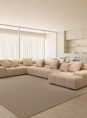 B&Be沙发tuft沙y-tim沙发格子沙发奶油风新单人网红客厅款泡芙发