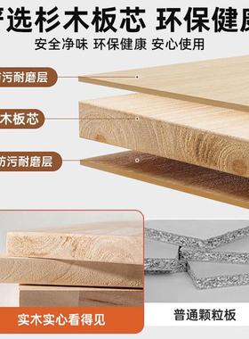 Tal木杉加厚全实木移门衣柜卧收XS-988E型纳柜小户儿童推室拉门柜