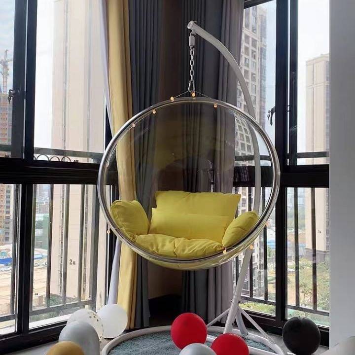 创意吊球网红泡泡椅家庭半球吊椅亚克力吊篮客厅吊椅太空椅卧室椅