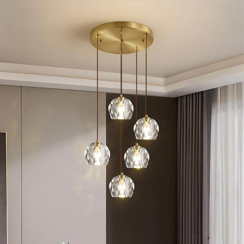 水餐厅吊灯现684代简约轻奢室床盘头客厅吧台饭厅圆晶卧灯具,家装灯饰光源,智能吊灯,淘宝优惠券,粉丝福利购,淘宝优惠卷