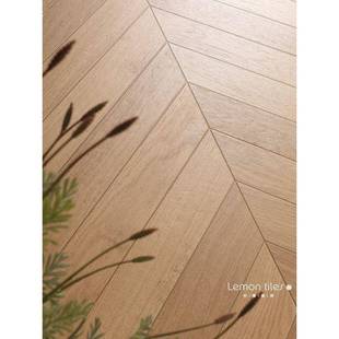 949k日t风木纹砖鱼骨拼木纹砖厅600x1200式 复古客餐厅防 原木法式