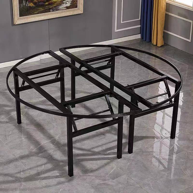 大桌支方桌支架圆酒店铁大圆桌425折叠架脚架折叠桌架餐桌脚桌腿