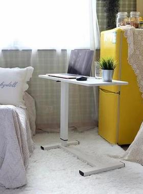 可升家12934桌降实木餐边桌气动折叠电脑室桌学习桌寝用卧室简约