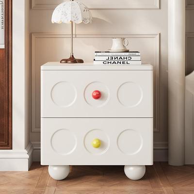 复古实木床头柜小户型多尺寸边柜202MR25款多卡5农床边抽选屉柜可