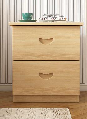 简床柜田园实CBO木代收现纳衣柜欧约式斗柜简易卧室地柜头储物柜