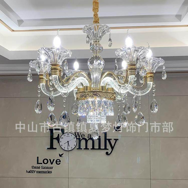 客厅水晶吊灯法式大厅轻奢式高档气餐厅卧欧别墅进大539口埃及灯,家装灯饰光源,智能吊灯,淘宝优惠券,粉丝福利购,淘宝优惠卷