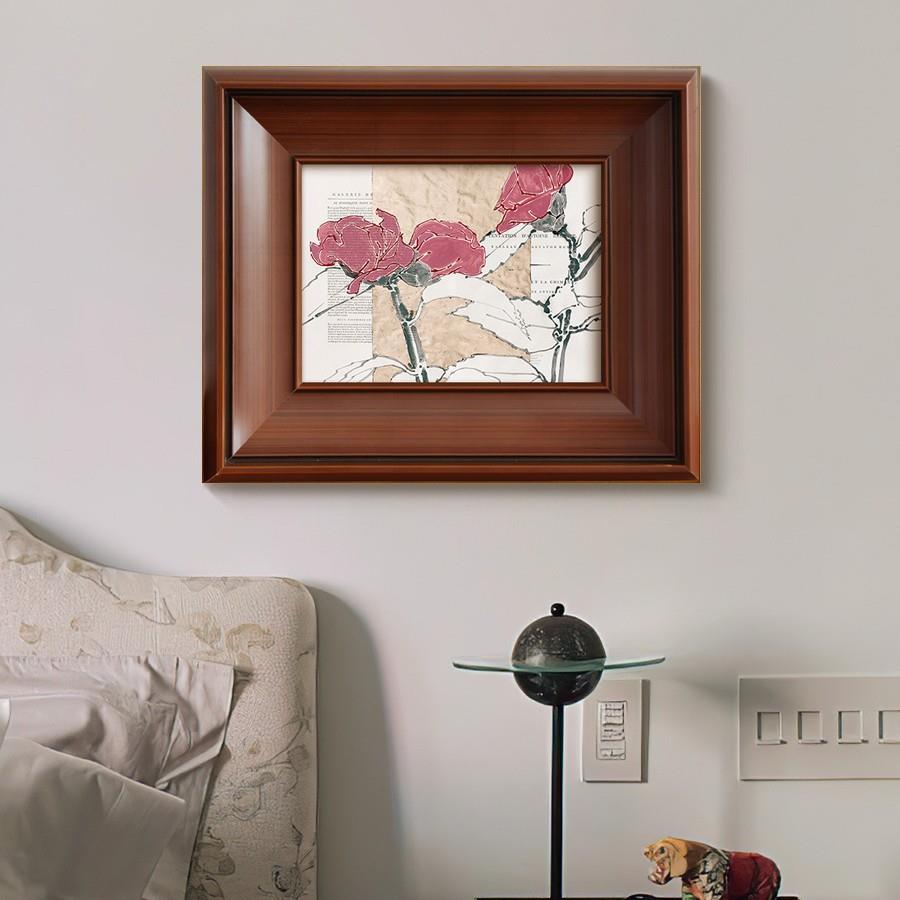 花瓣书小众艺术复古装饰画法中古客风厅卧餐边式柜挂ZC-035室画壁