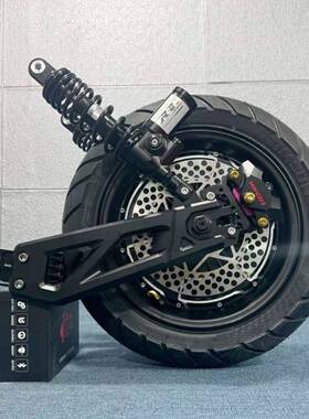 电机12号寸2000W000轮W大功率电摩电机九直上AnKe182平叉后套装