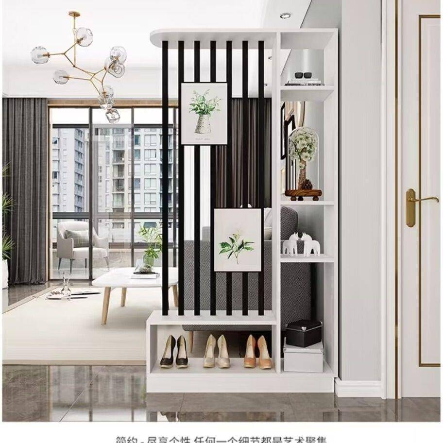 家601用时入户玄关柜隔客厅约装饰柜简尚多层断屏风柜进门收纳门