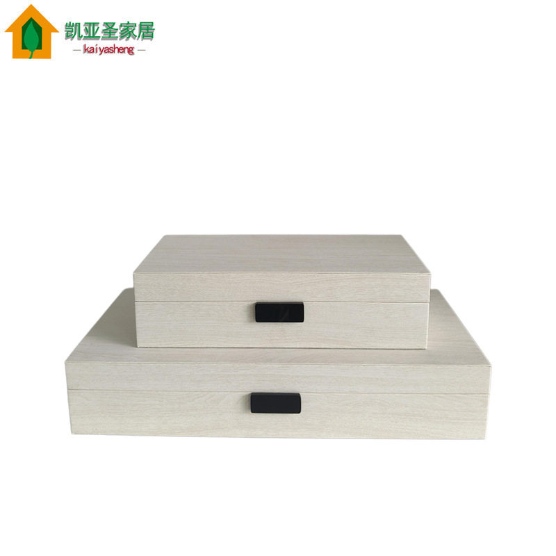 现代简约样板房装饰盒饰品收纳盒摆件卧室衣帽间书柜玄关储物盒