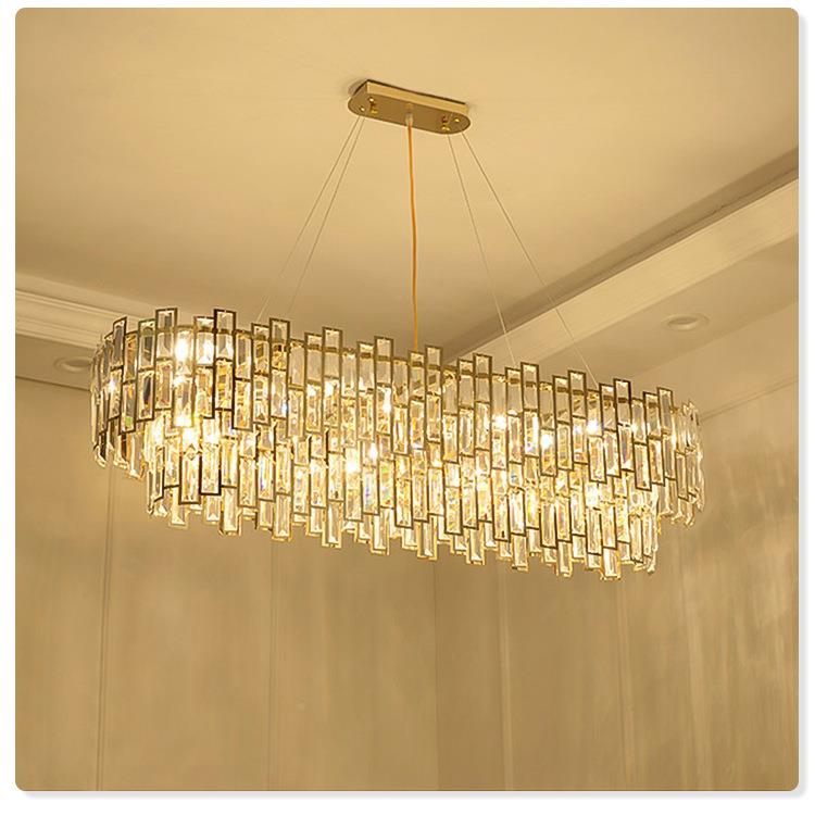 水晶吊灯客厅灯具简卧P2617室灯大气红现代约网饰餐厅灯轻奢水灯