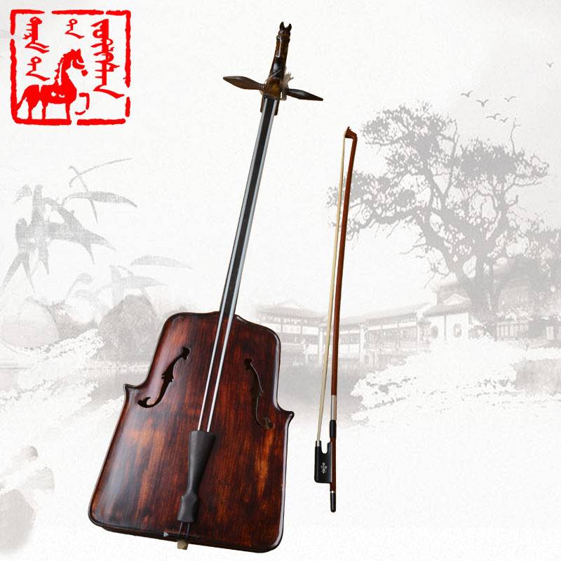 Earl Mann马头琴高档中音马头琴色木马头杆 黑檀指板 白松面板