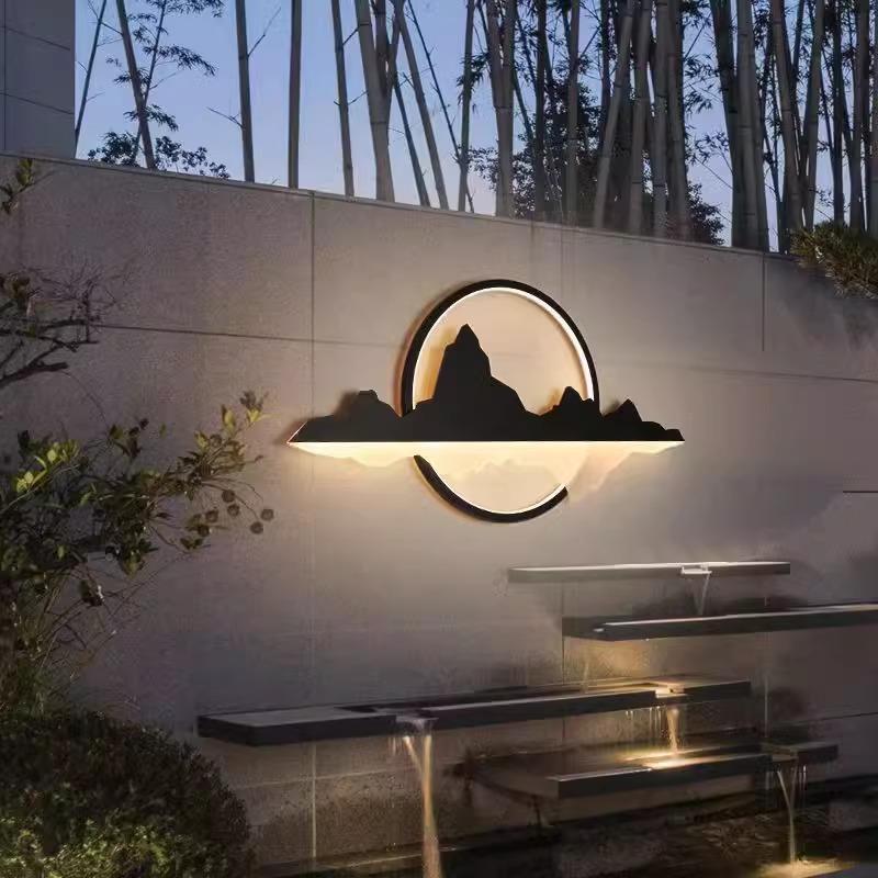 中式庭灯影TXSI001壁灯户外防水别墅壁墙路景灯室外花园景观灯造