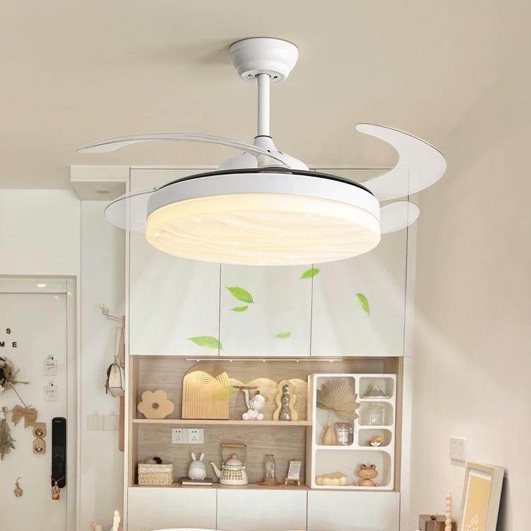 全光谱眼电风儿扇吊隐灯客厅餐厅家44用童吊灯现代简约形风扇护灯,家装灯饰光源,风扇灯,淘宝优惠券,粉丝福利购,淘宝优惠卷