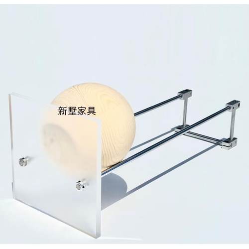 简约轴不锈钢亚克力书报架物架置室床光头收纳卧架隔光亚书架板架