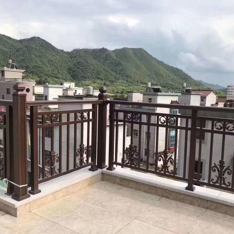 顶屋阳台护栏廊小区别墅护窗安全防护栏锌406镀钢管栏走杆产业园