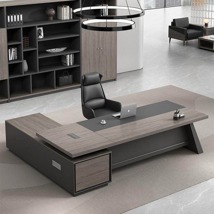 办桌老板桌椅组合简c246约现代总裁室人总经理单大台董事长办公公