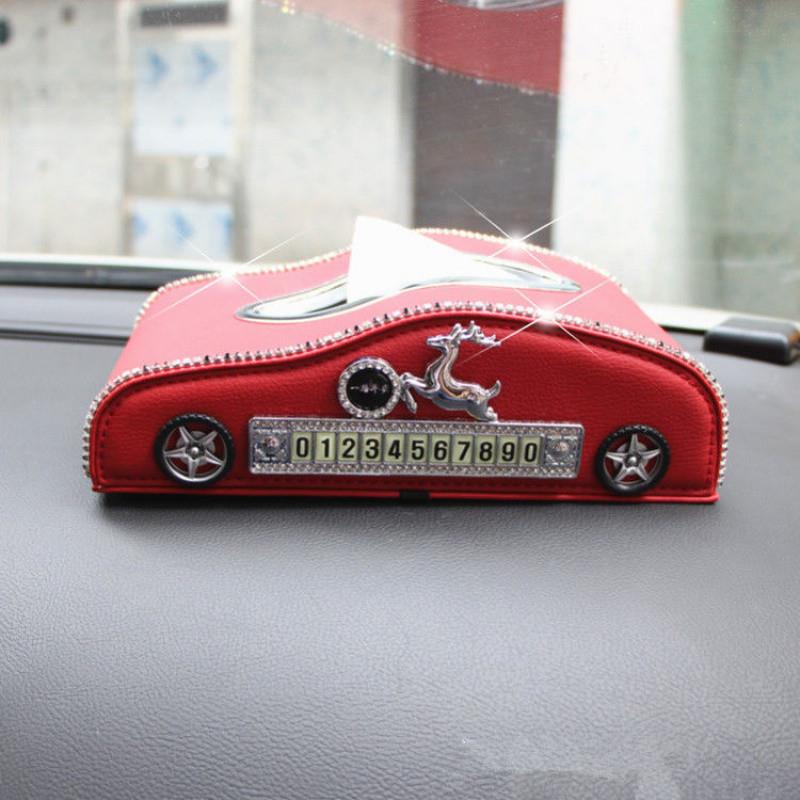 Z0R车载纸巾盒装饰车内创意全网红高挡内饰用用品大汽实车抽纯红