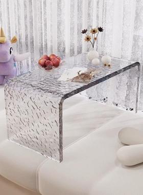 网红亚克力透明飘子窗茶简约榻榻米矮桌室窗几台卧床上小CGD桌家用