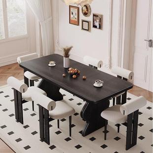 法全式 741型约复古办公创 复古实简木长桌方形餐桌中古风小户TCJ