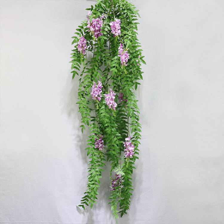 仿真假藤条12头豆花大壁挂 婚庆装饰仿真植物墙装饰藤蔓 绿植藤条