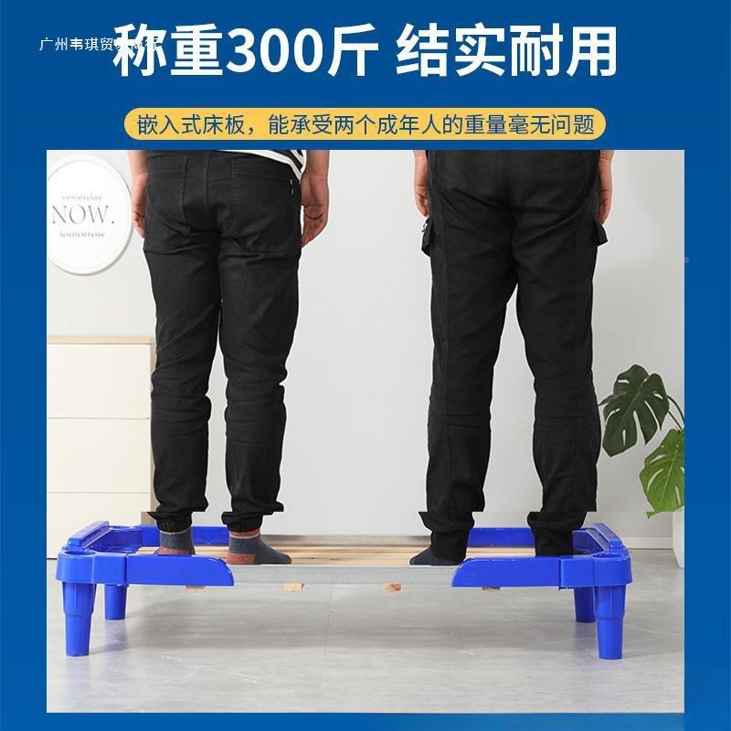 幼儿园宝42354024儿童早教单人板小床叠叠塑料木宝托管床午休睡床
