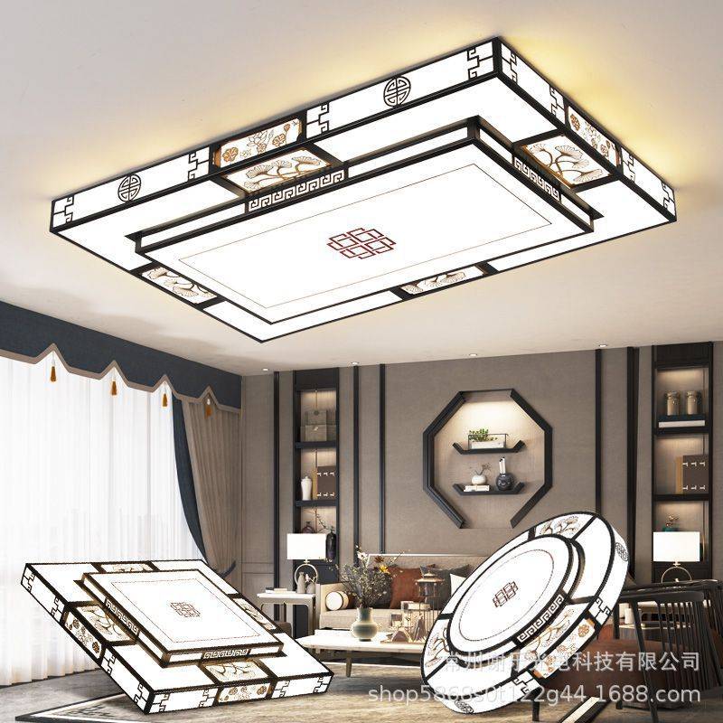 客厅灯led吸顶灯 简约2021新款长方形灯具创意卧室灯阳台透镜光源