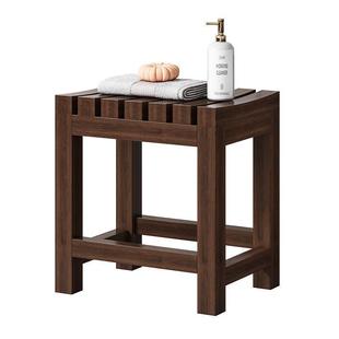 浴室洗澡老凳孕妇防水用防滑防腐实木凳子家多功能945淋浴房人沐