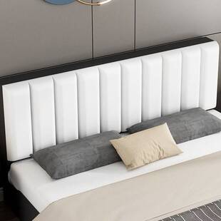 实木软包床双人1.8x2米简易家用主卧1.5米板式床出租房1.2m单人床