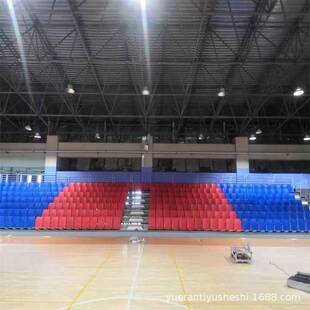 礼堂推拉软包座椅 活动看台座椅 影剧院可移动伸缩看台梯子看台椅