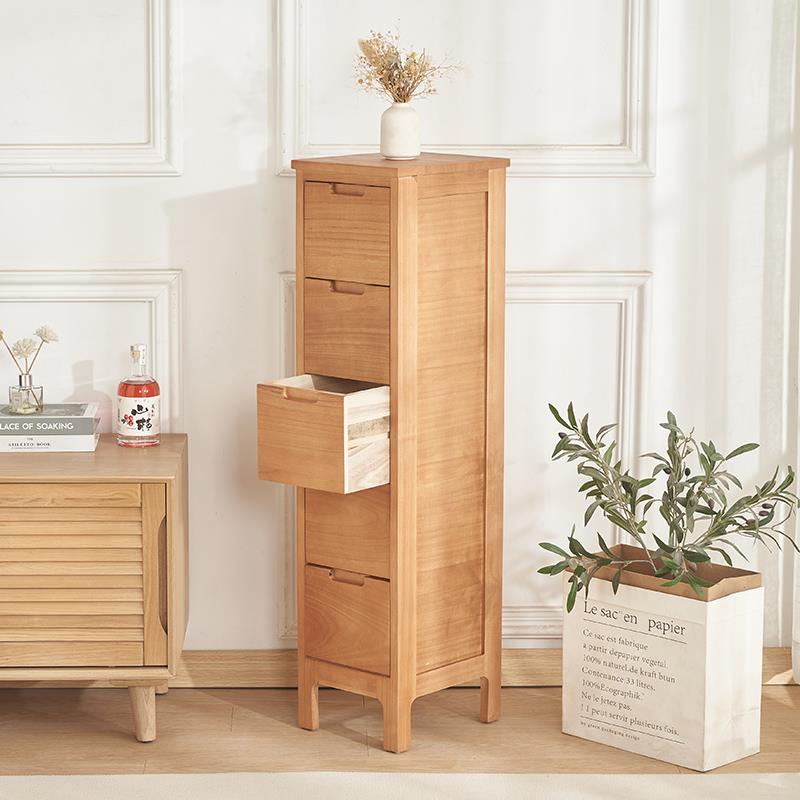 床8V实木卧室收5纳柜21188CM型超窄头柜小夹缝储物柜五斗柜客厅小