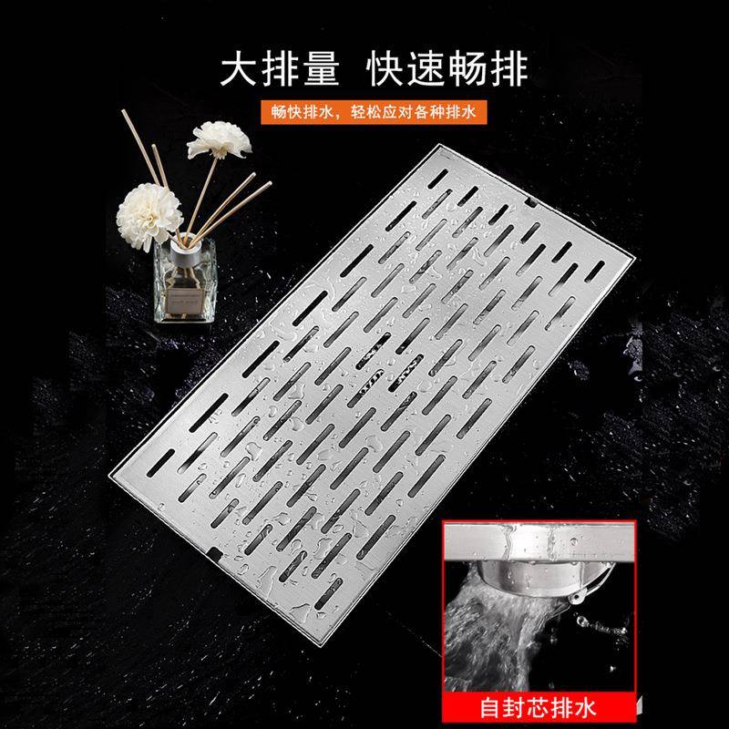 不钢大m排量庭院外D3C300-D30c宽室外花园排水110地漏户1锈60长条