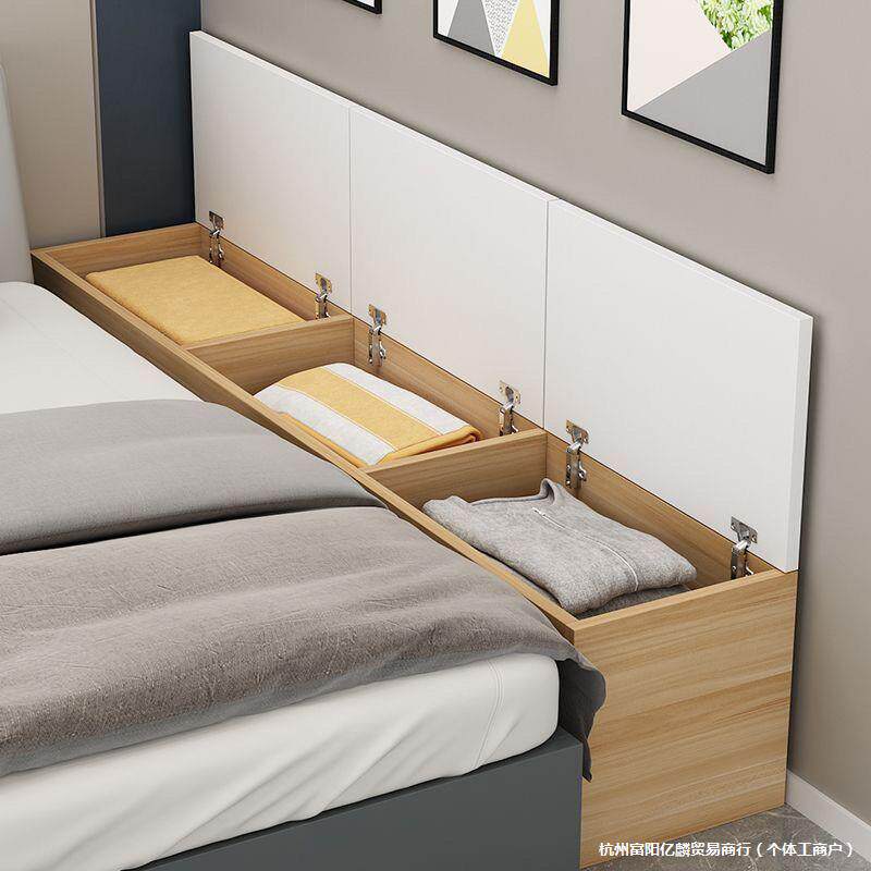 床边缝隙柜窄柜上开门储物柜翻盖式阳台柜飘窗柜拼接床储物柜奥跃