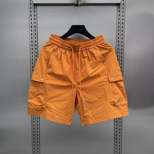 短裤 男士 潮牌纯色休闲四分裤 夏季 潮流速干外穿沙滩裤 工装 韩版 薄款