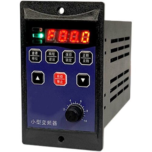 小型通用变频器 单相进三相220V出 200W 方形 电动机变频调速器