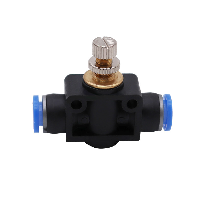 气动接头LSA管道节流阀SA8 SA6 SA4 SA10 SA12MM接管外径 直通阀