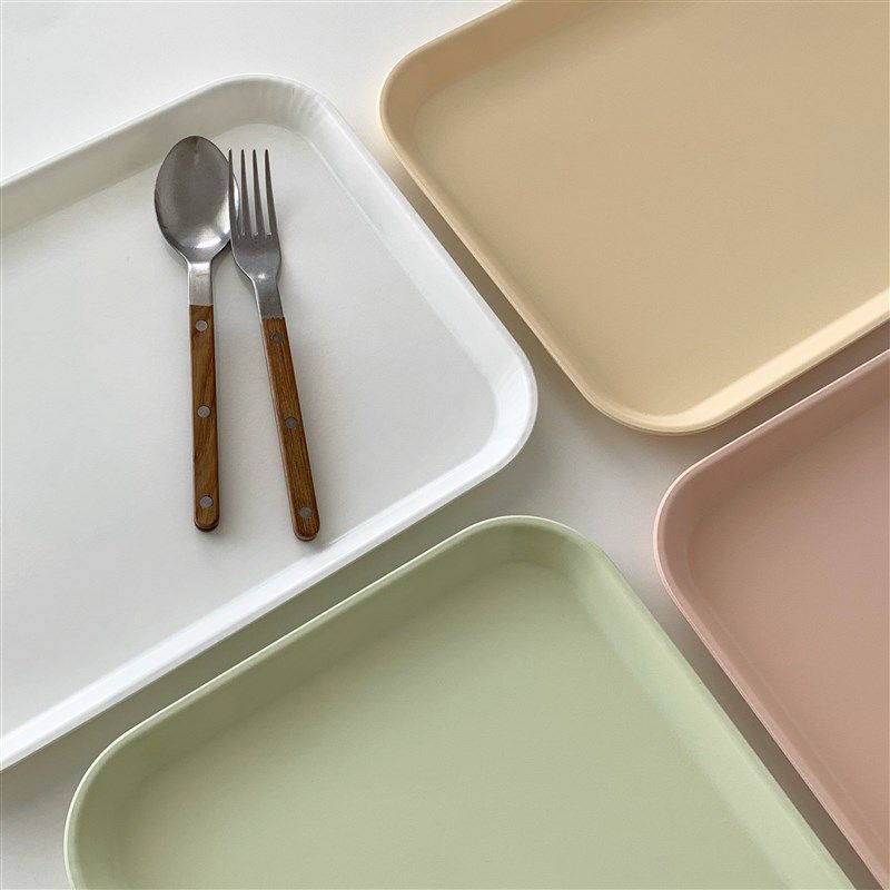 On the table -玻璃纤维托盘彩色长方形托盘  ins托盘 玻璃钢托盘