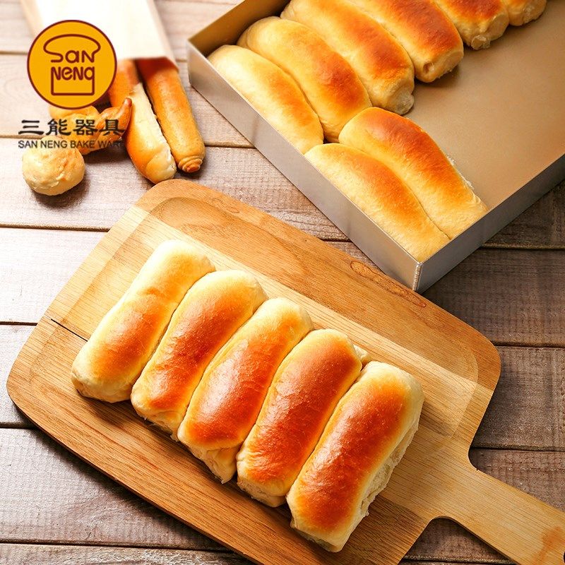 三能模具MD38L定制不沾6cm加高3cm折边深烤盘35*28 长方形大金盘