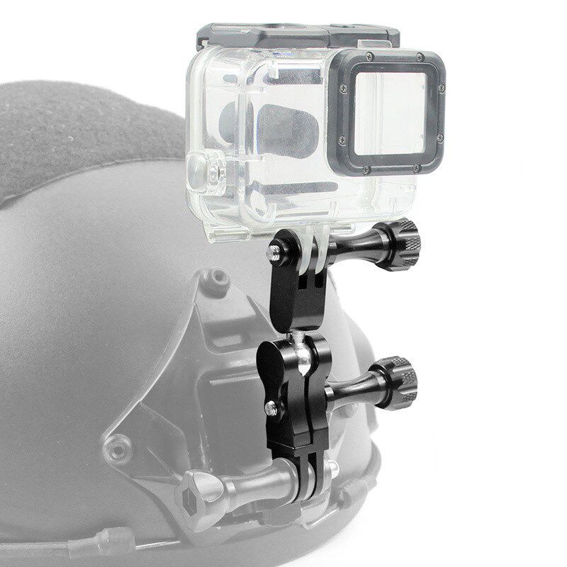 新品Gopro配件 小蚁铝合金万向调节臂魔术手金属转接头双头支架
