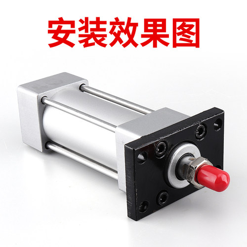 气动标准气缸配件法兰板SC32-FA40/50/63/80/100/125缸径安装附件