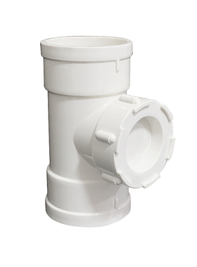 PVC立检 立管检查口 带检修口三通50 75 110 160排水管下水管配件