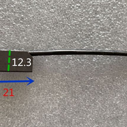碳刷6X12.3长21导线J201