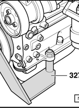 -4746 大众奥迪VAG正时皮带盘支挡扳手3273工具12V VR6发动机