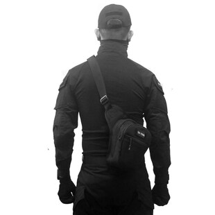 德毅营战术腿包男骑行摩托车机车多功能绑腿斜跨牛津布腰包路亚包