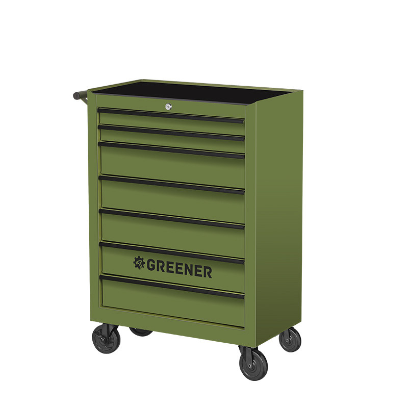 GREENER小推车工具手推箱铁皮柜车间家用移动抽屉汽车维修台绿林