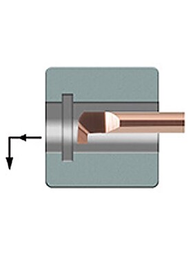 整体钨钢涂层小孔径内槽刀小径割槽刀整体合金内槽刀小孔槽刀MGR